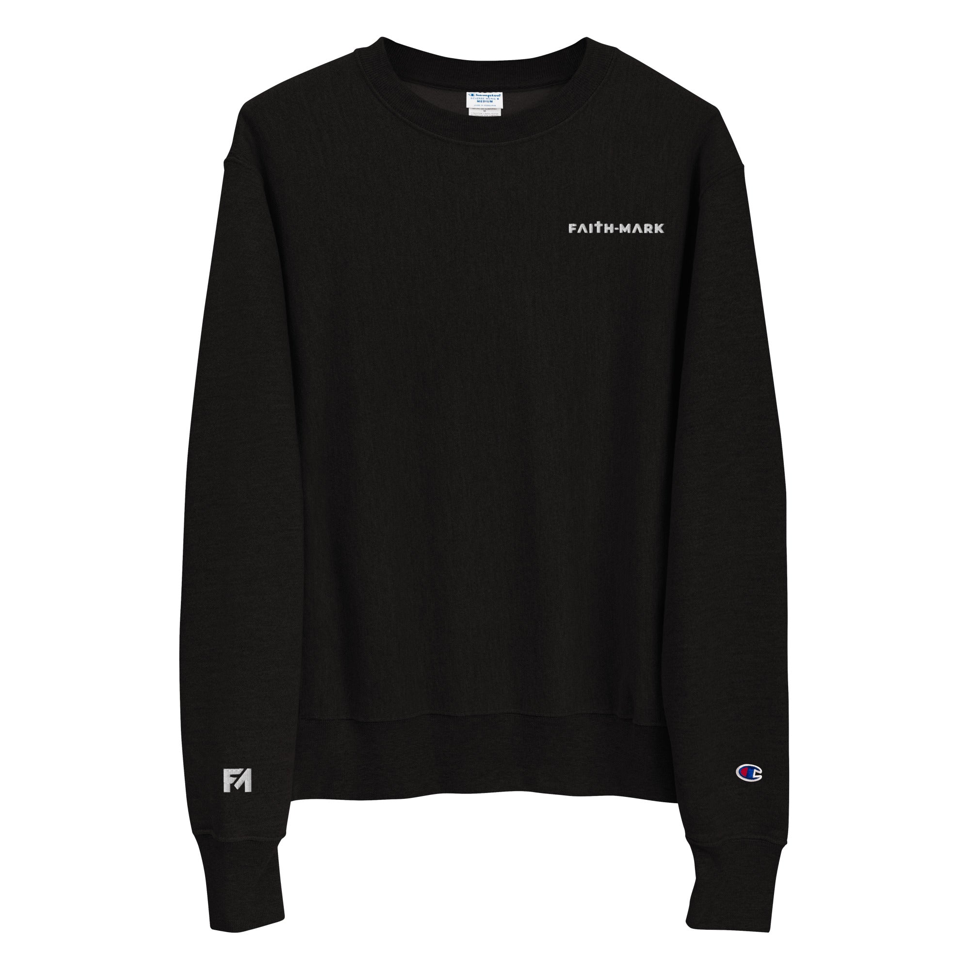 Faith-Mark x Champion Salt and Light: Men's Sweatshirt in Black - Faith-Mark