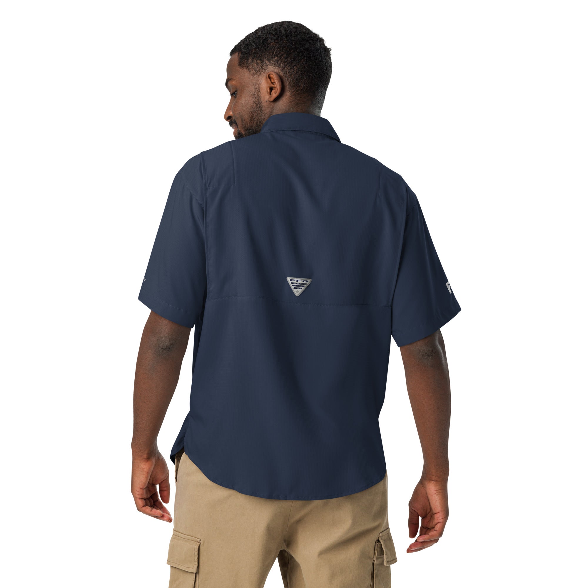 Faith-Mark x Columbia Outdoor Faith Warrior: Men's Shirt in Navy - Faith-Mark