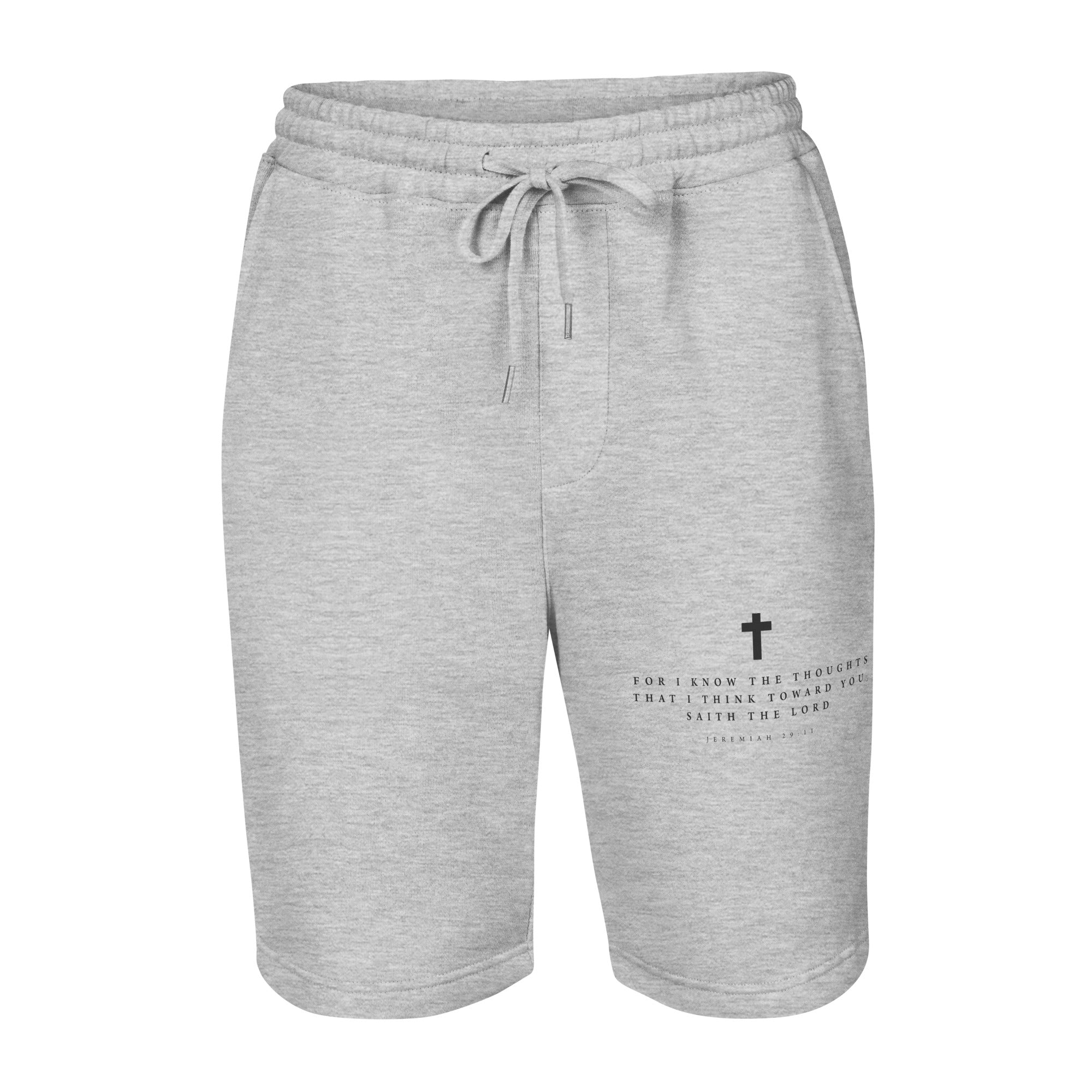 Thoughts of Peace: Men's Fleece Shorts - Faith-Mark