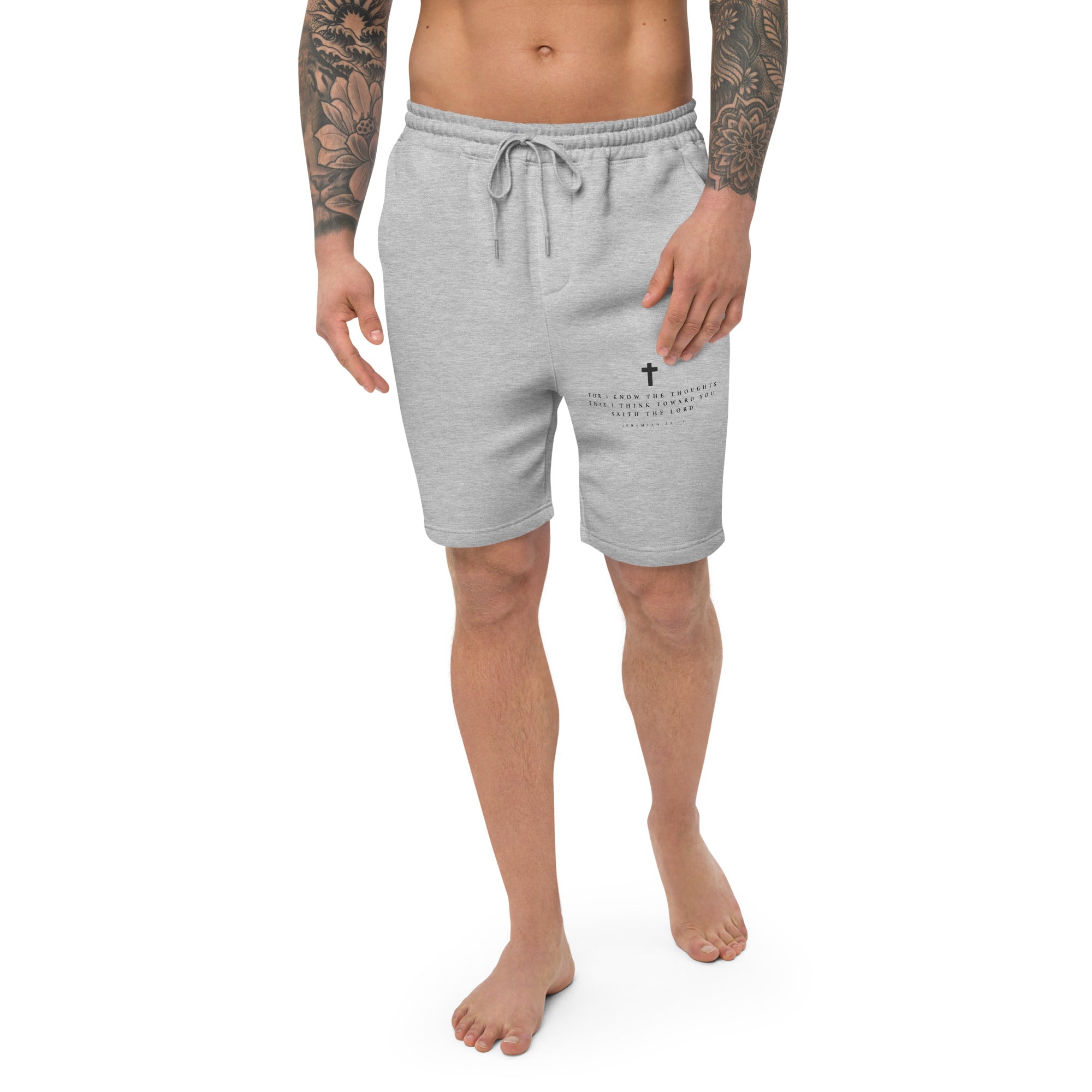 Thoughts of Peace: Men's Fleece Shorts - Faith-Mark