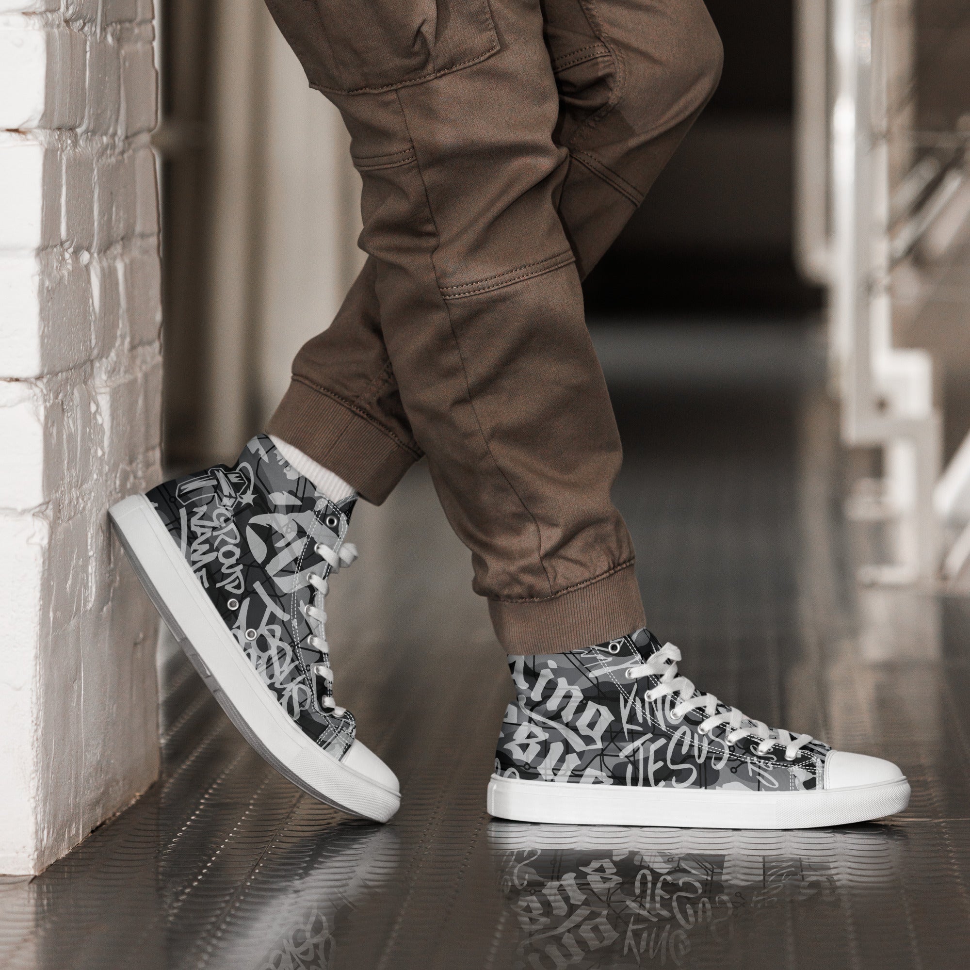 Urban Style: Men’s High Top Canvas Shoes - Faith-Mark