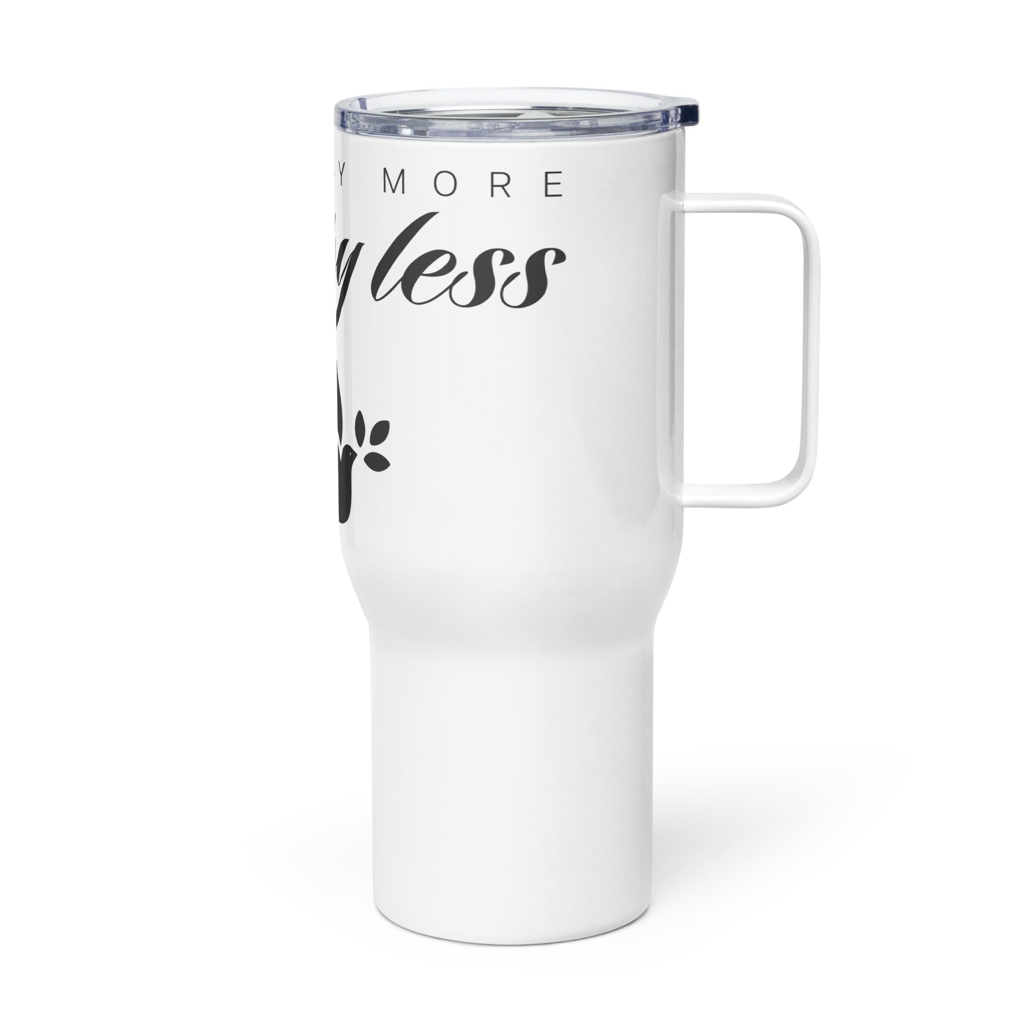 Pray More Worry Less: Travel Mug with Handle - Faith-Mark