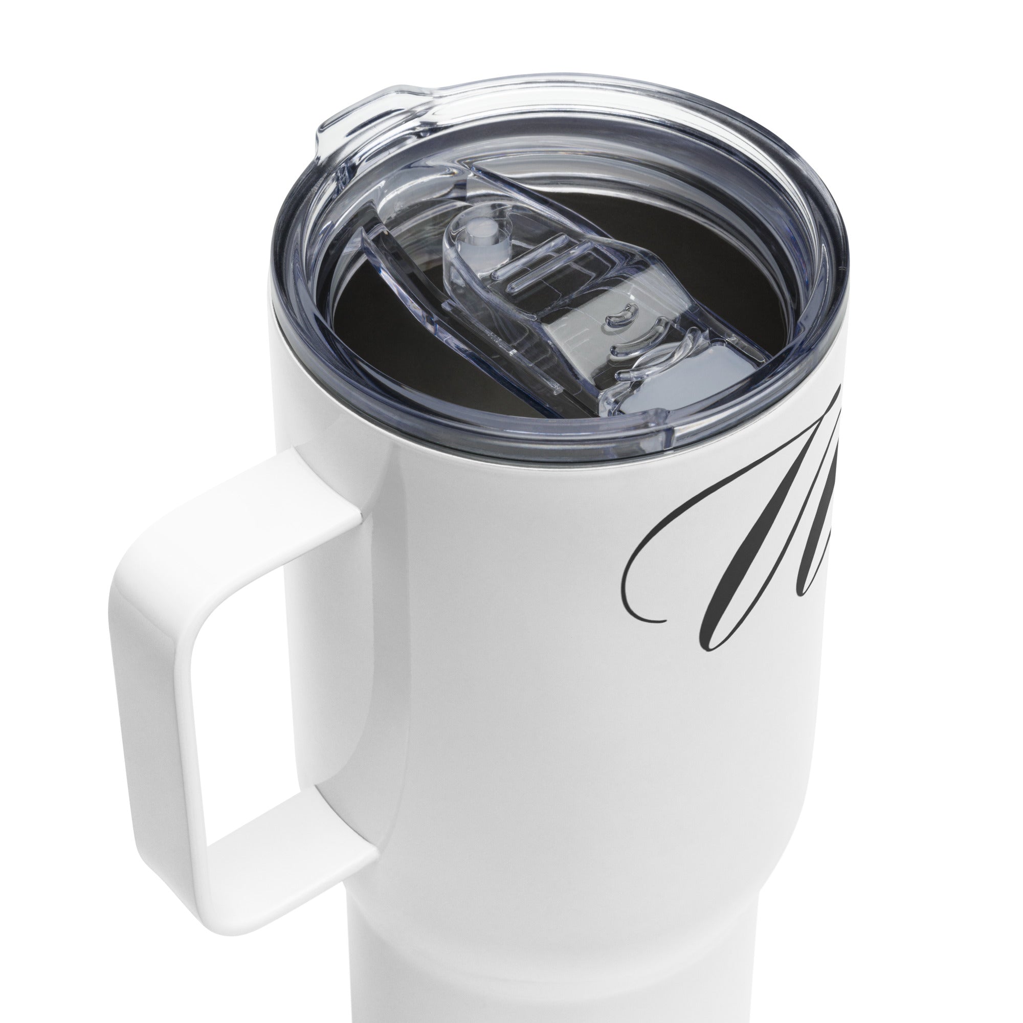 Pray More Worry Less: Travel Mug with Handle - Faith-Mark