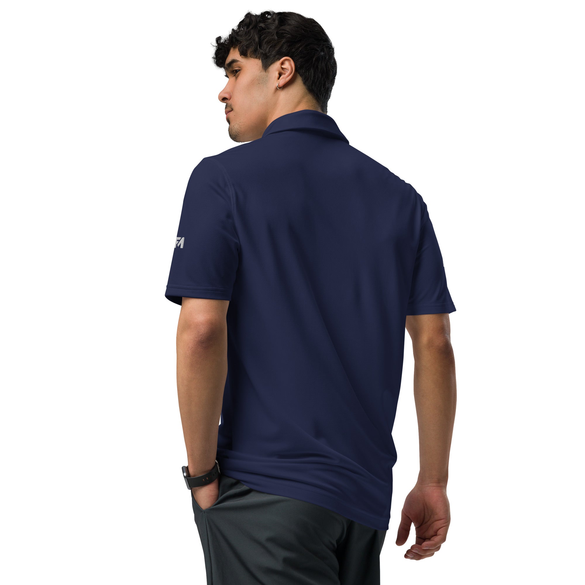 Faith-Mark x Under Armour Thoughts Toward You: Men's Performance Polo in Navy - Faith-Mark