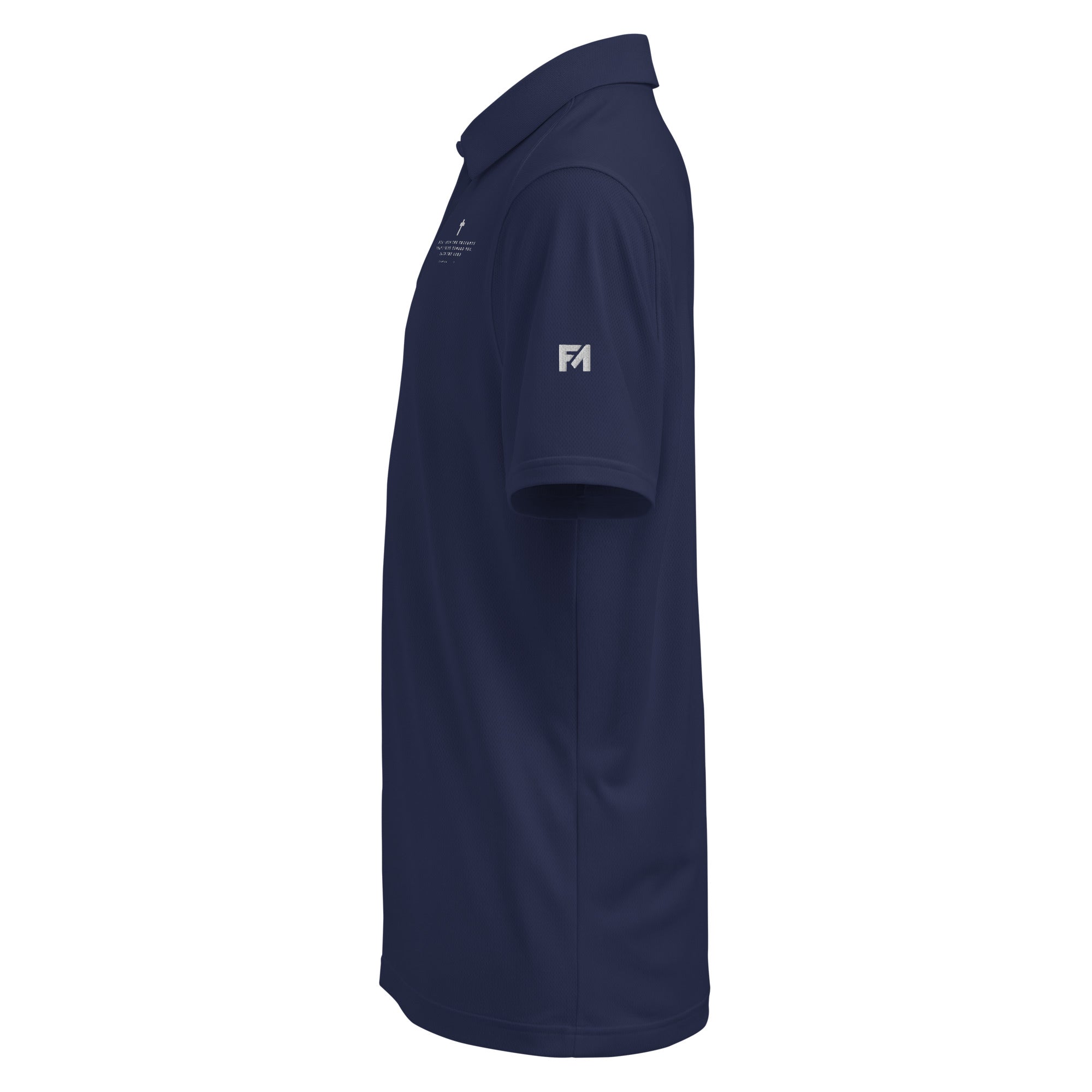 Faith-Mark x Under Armour Thoughts Toward You: Men's Performance Polo in Navy - Faith-Mark