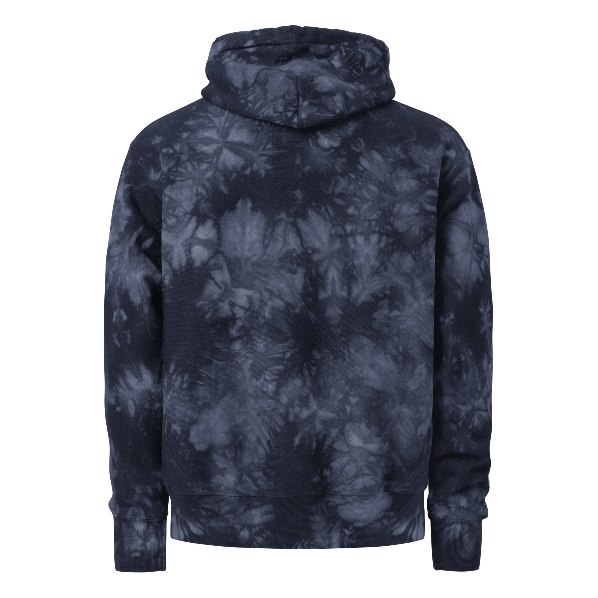 Faith-Mark x Champion Faith Over Fear: Men's Tie-Dye Hoodie in Navy - Faith-Mark