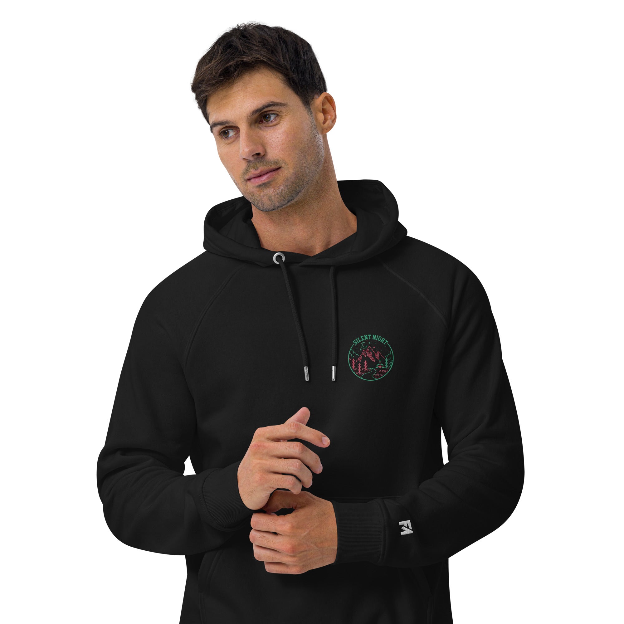 Peace on Earth: Men’s Eco Raglan Hoodie - Faith-Mark