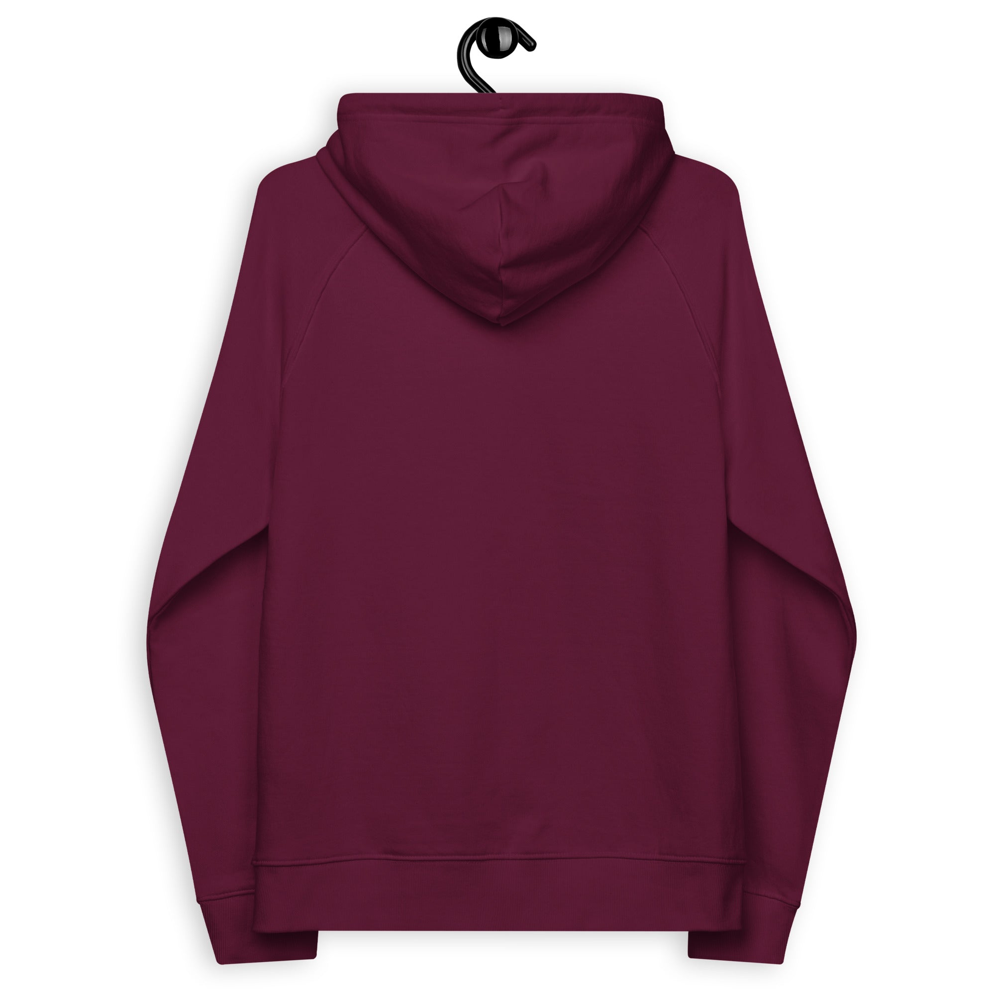 Walk by Faith: Men's Organic Cotton Hoodie in Burgundy - Faith-Mark