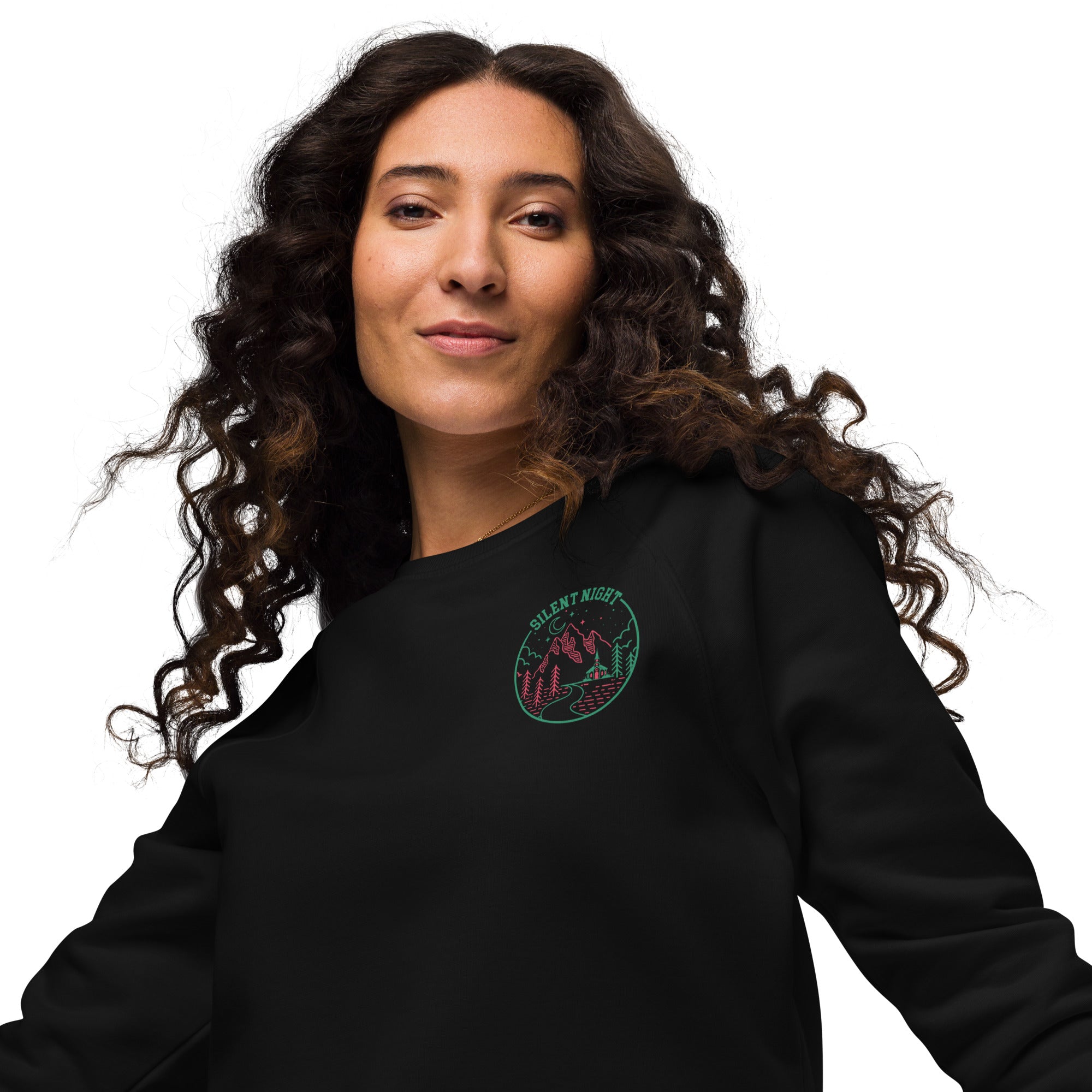 Peace on Earth: Women’s Organic Raglan Sweatshirt - Faith-Mark