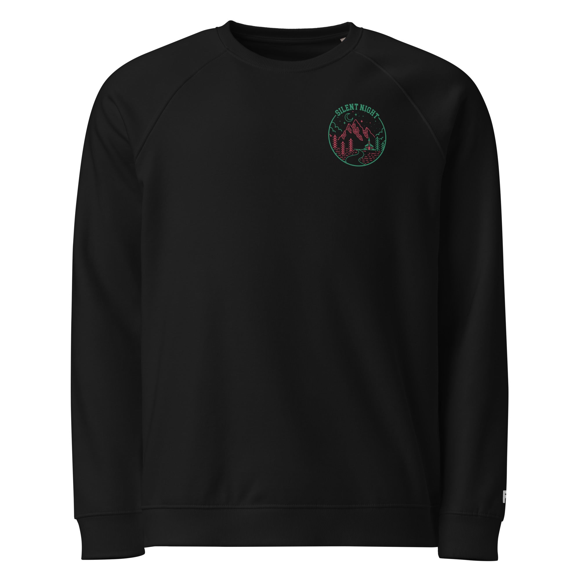 Peace on Earth: Men’s Organic Raglan Sweatshirt - Faith-Mark