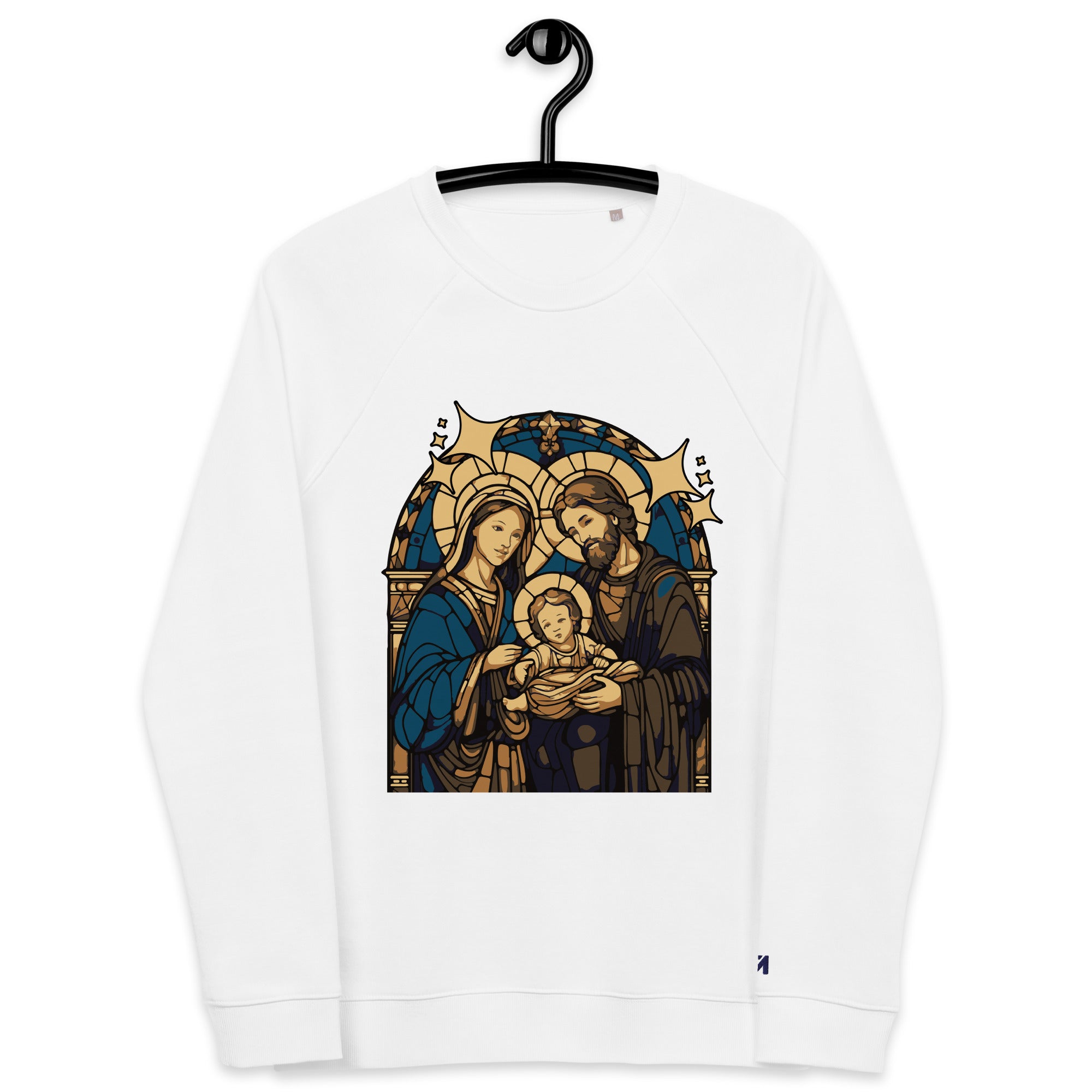 Christmas Nativity Scene: Men’s Organic Sweatshirt - Faith-Mark