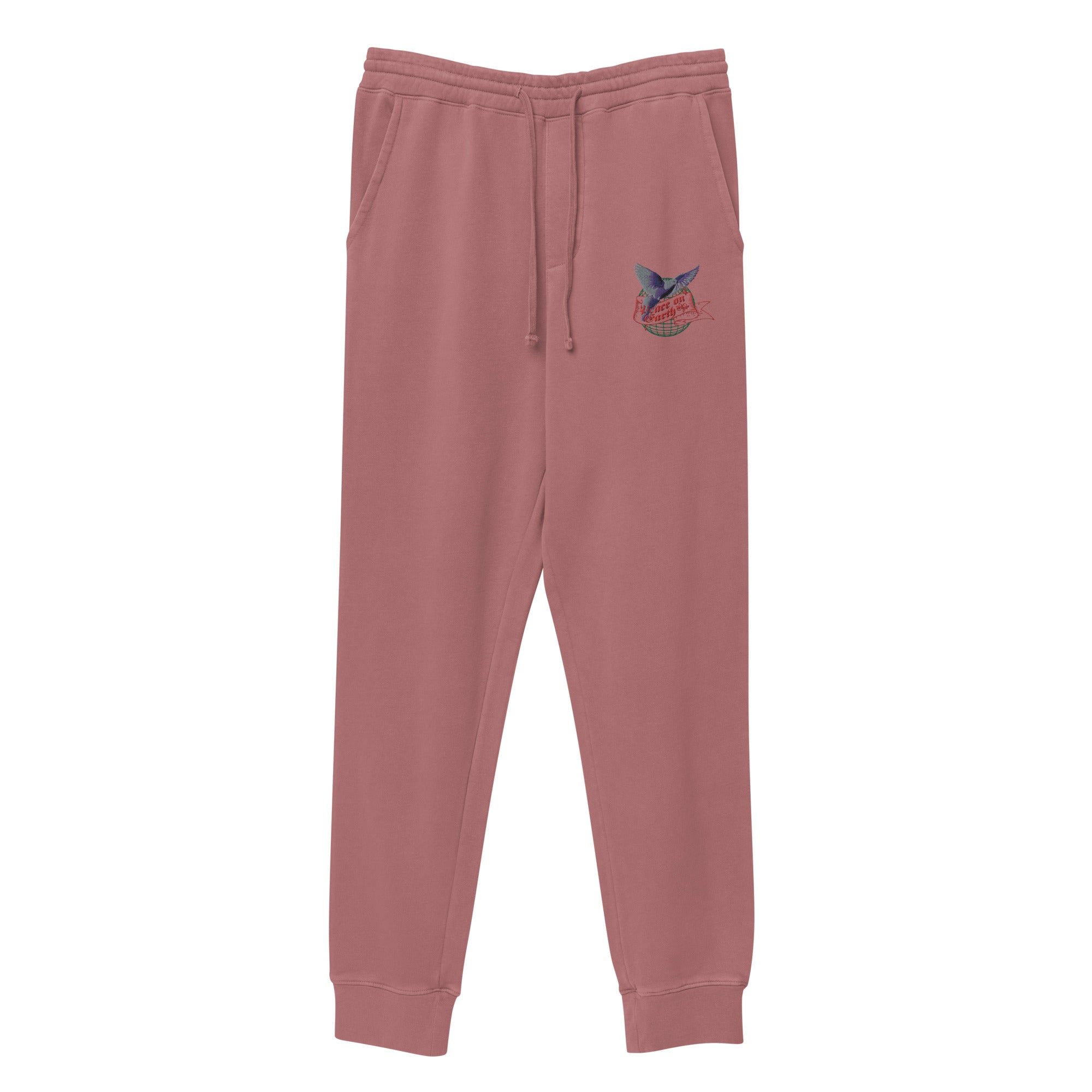 Peace on Earth: Women’s Pigment-Dyed Sweatpants - Faith-Mark