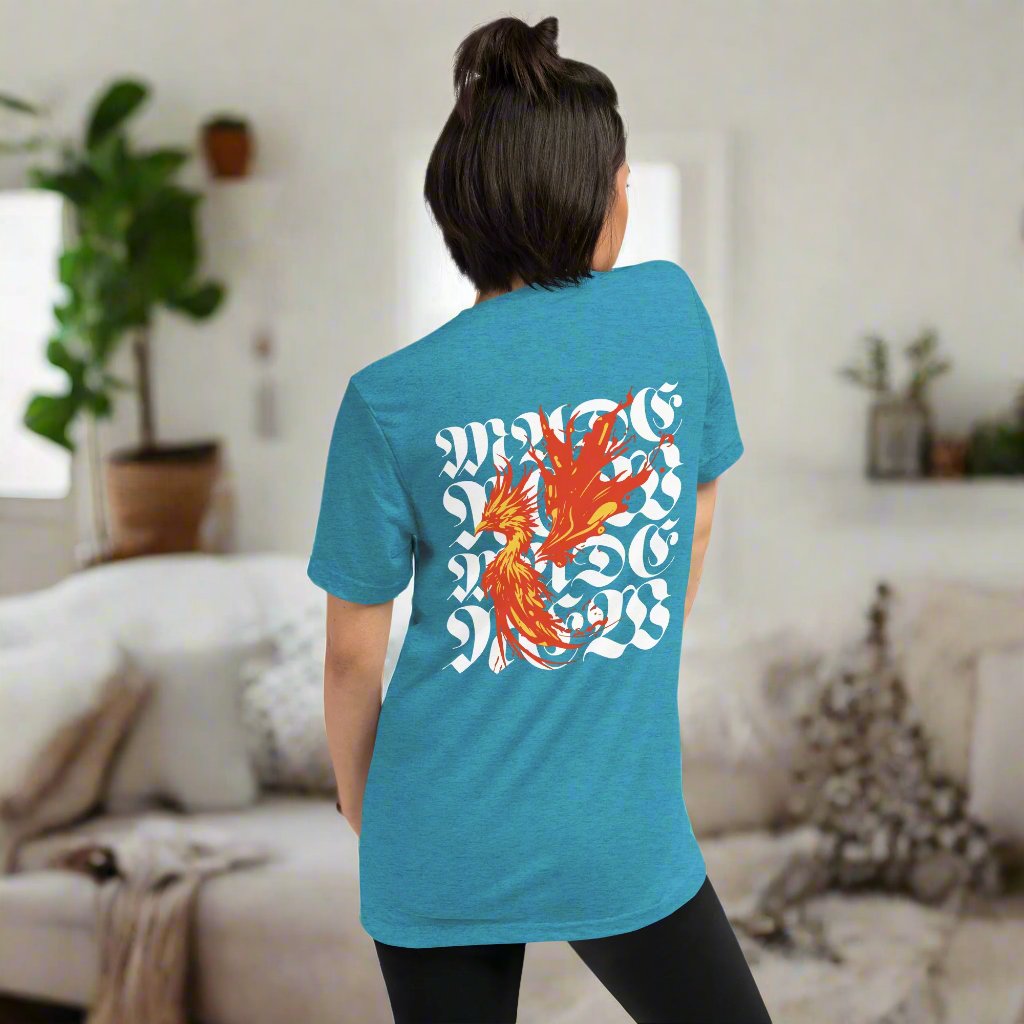 Phoenix Rising: Women's Inspirational Graphic T-Shirt - Faith-Mark