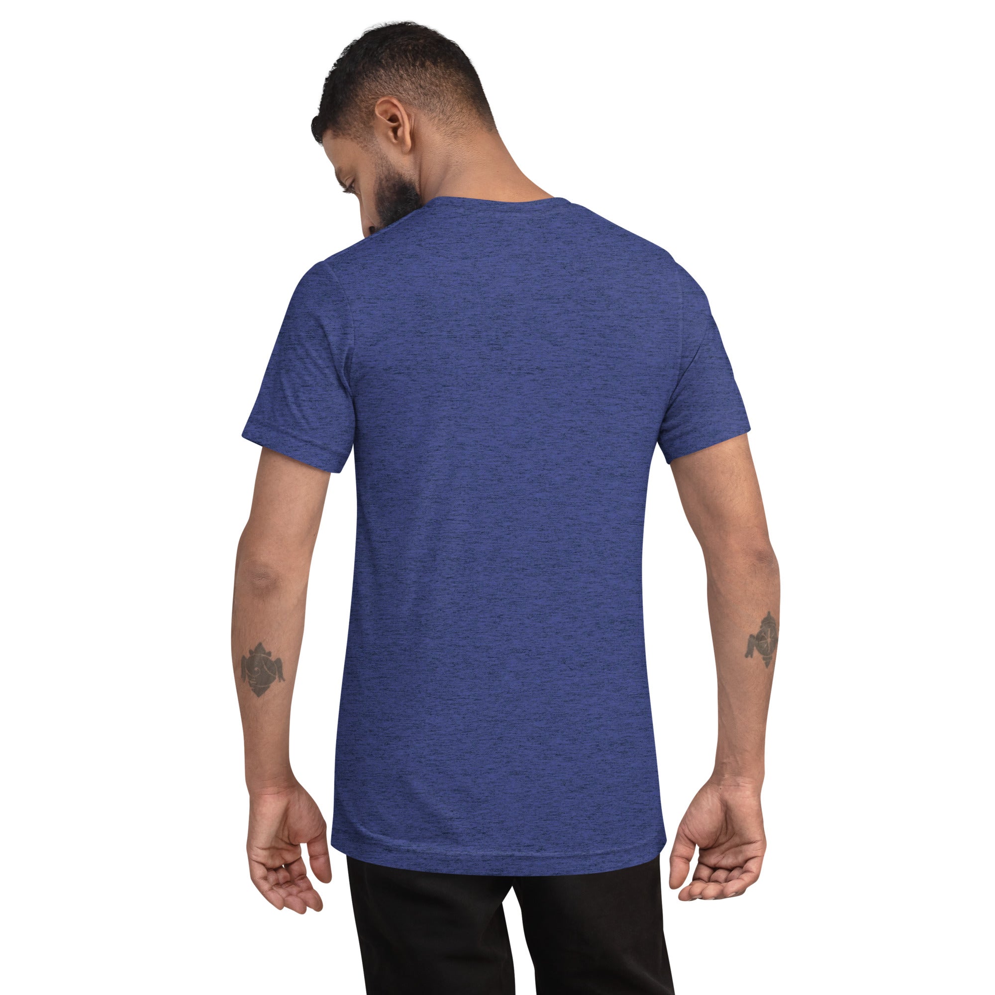 Faith-Mark: Men's Triblend T-Shirt in Navy - Faith-Mark