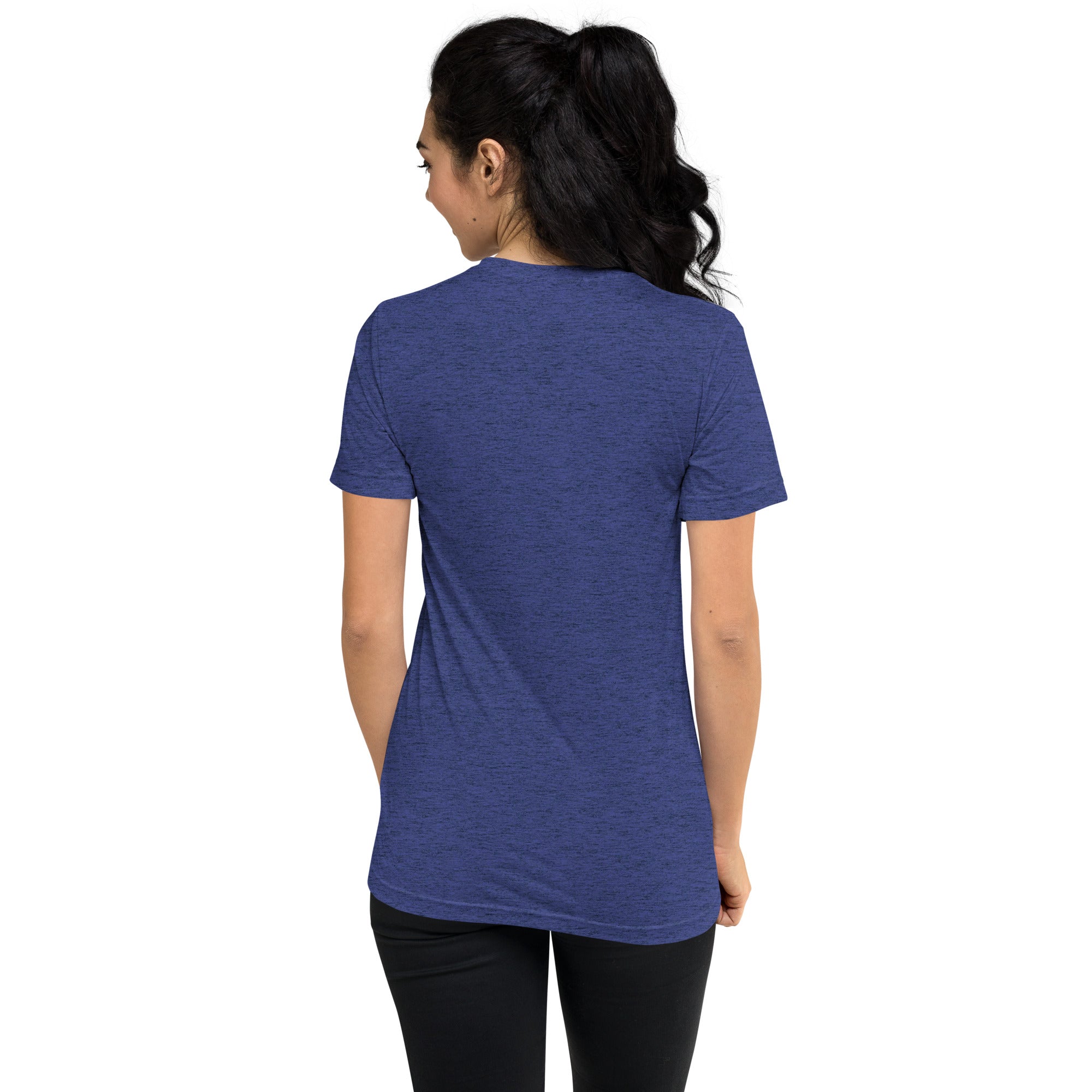 Faith-Mark: Women's Triblend T-Shirt in Navy - Faith-Mark