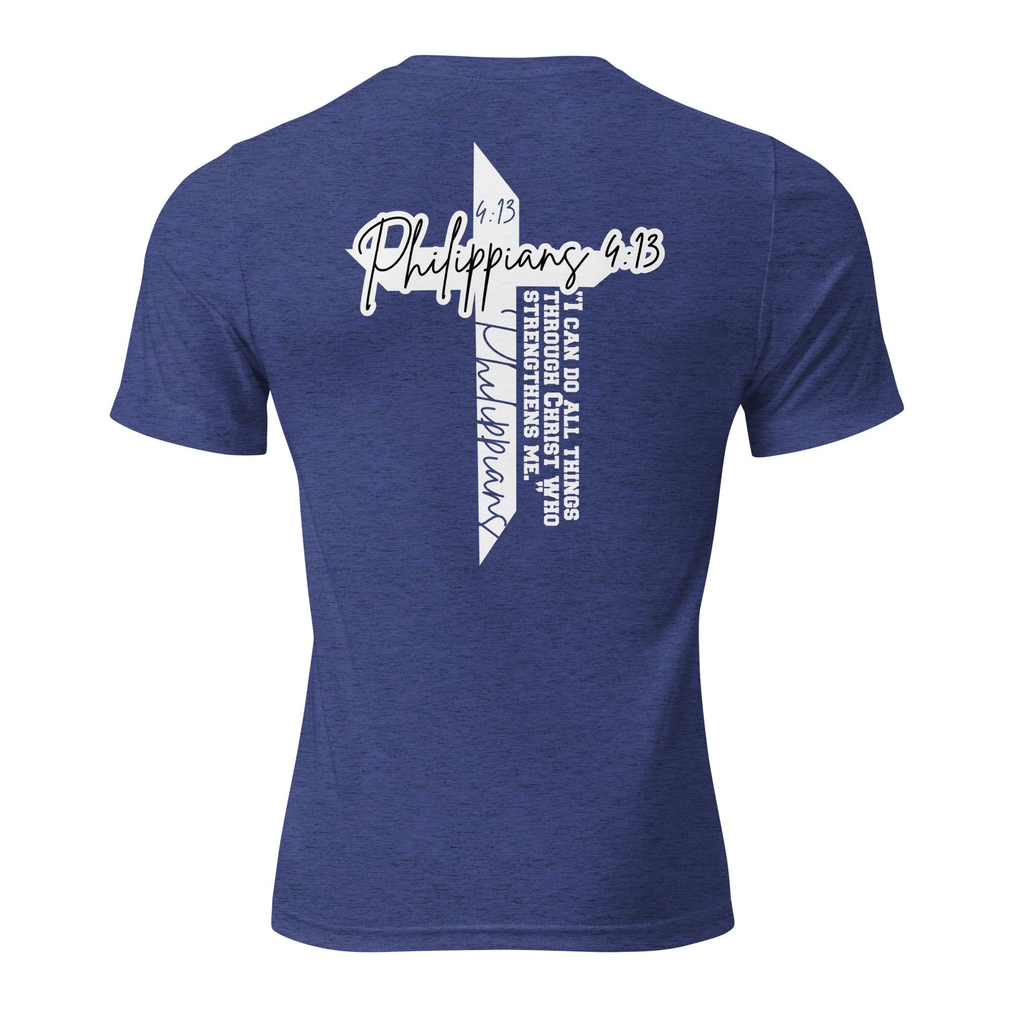 Strength in Christ: Women's Philippians 4:13 Triblend T-Shirt - Faith-Mark