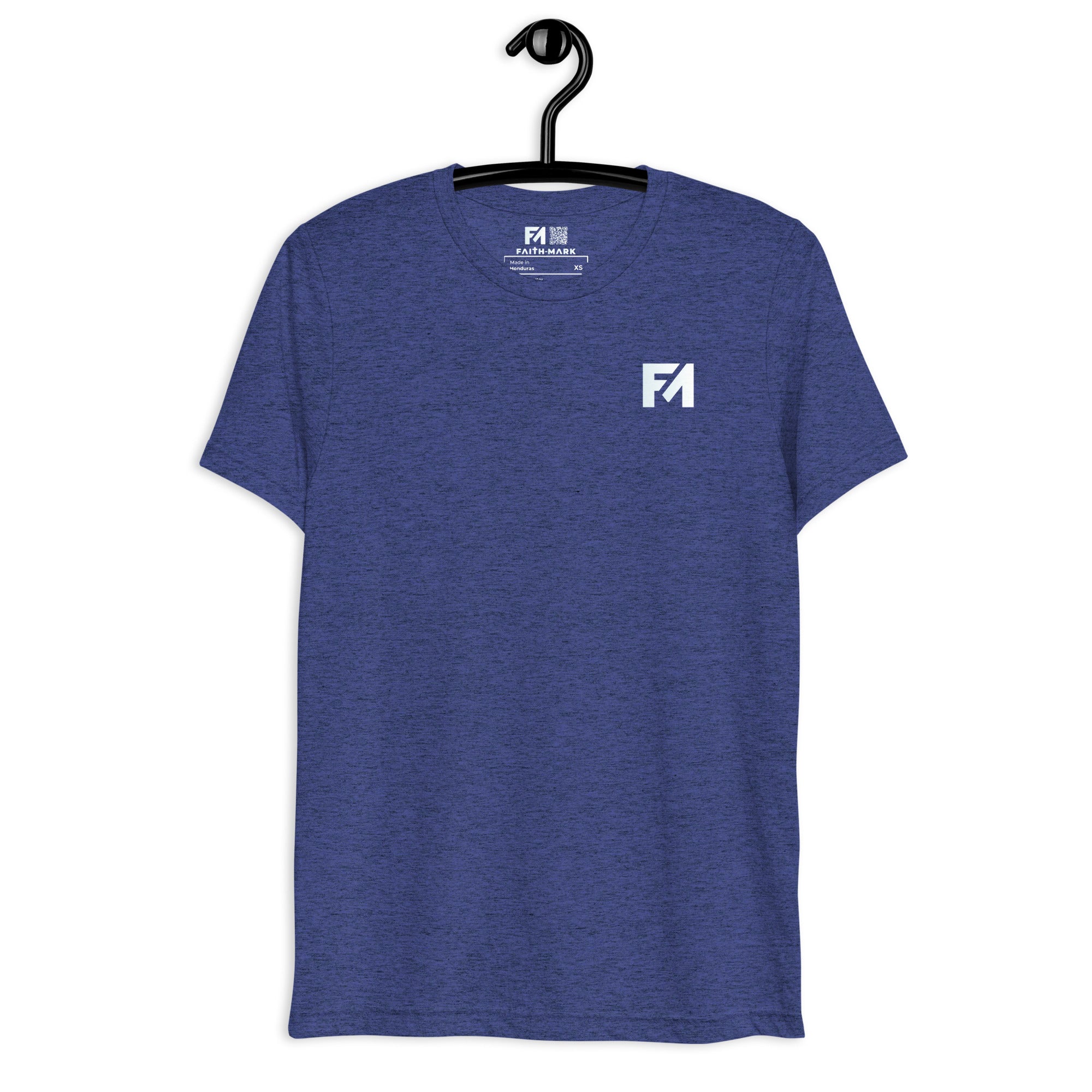 Faith-Mark: Men's Triblend T-Shirt in Navy - Faith-Mark