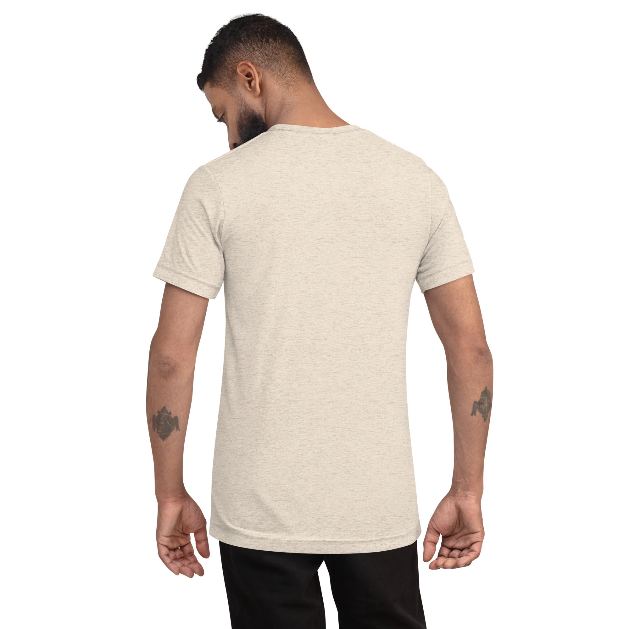 Faith-Mark: Men's Triblend T-Shirt in Beige - Faith-Mark