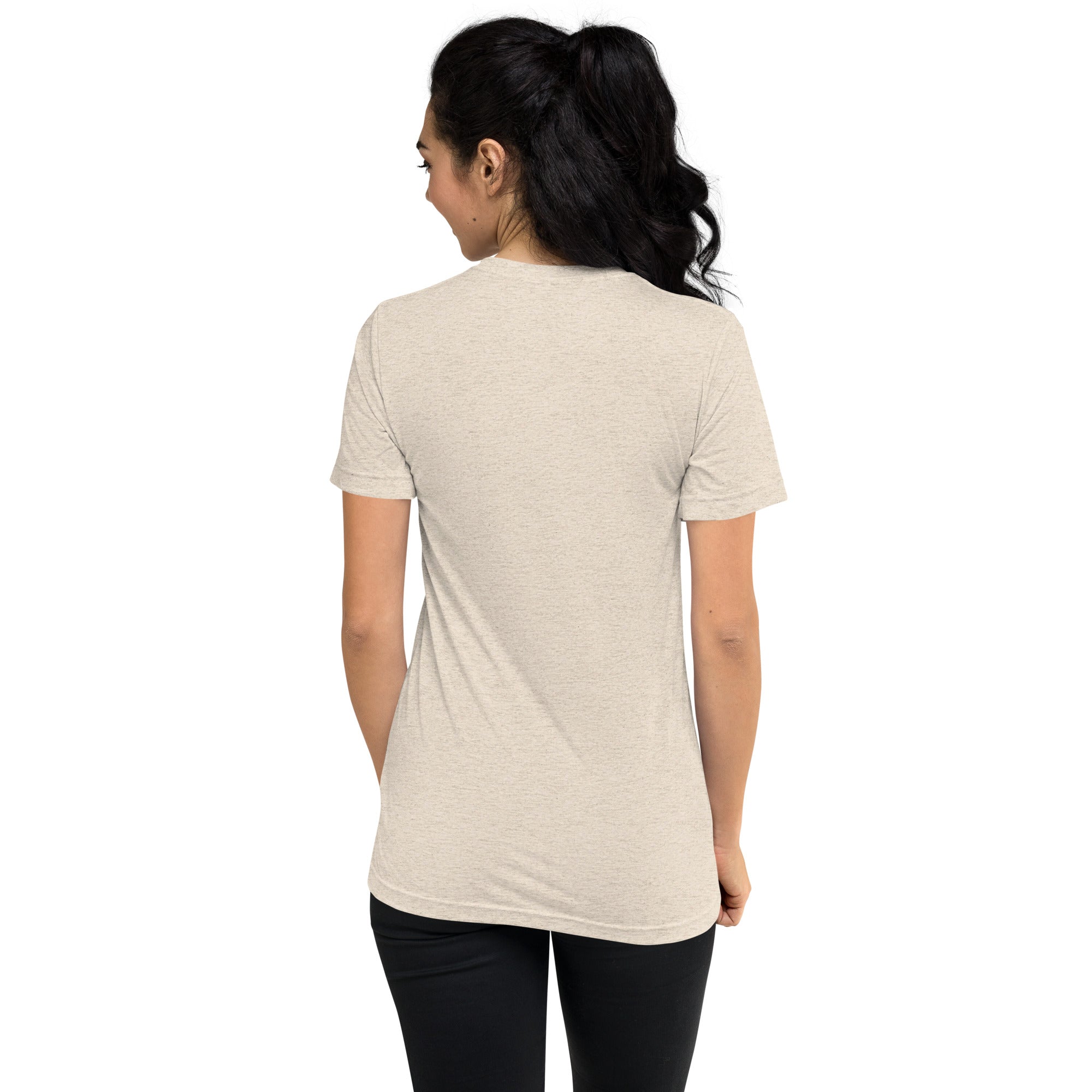 Faith-Mark: Women's Triblend T-Shirt in Beige - Faith-Mark