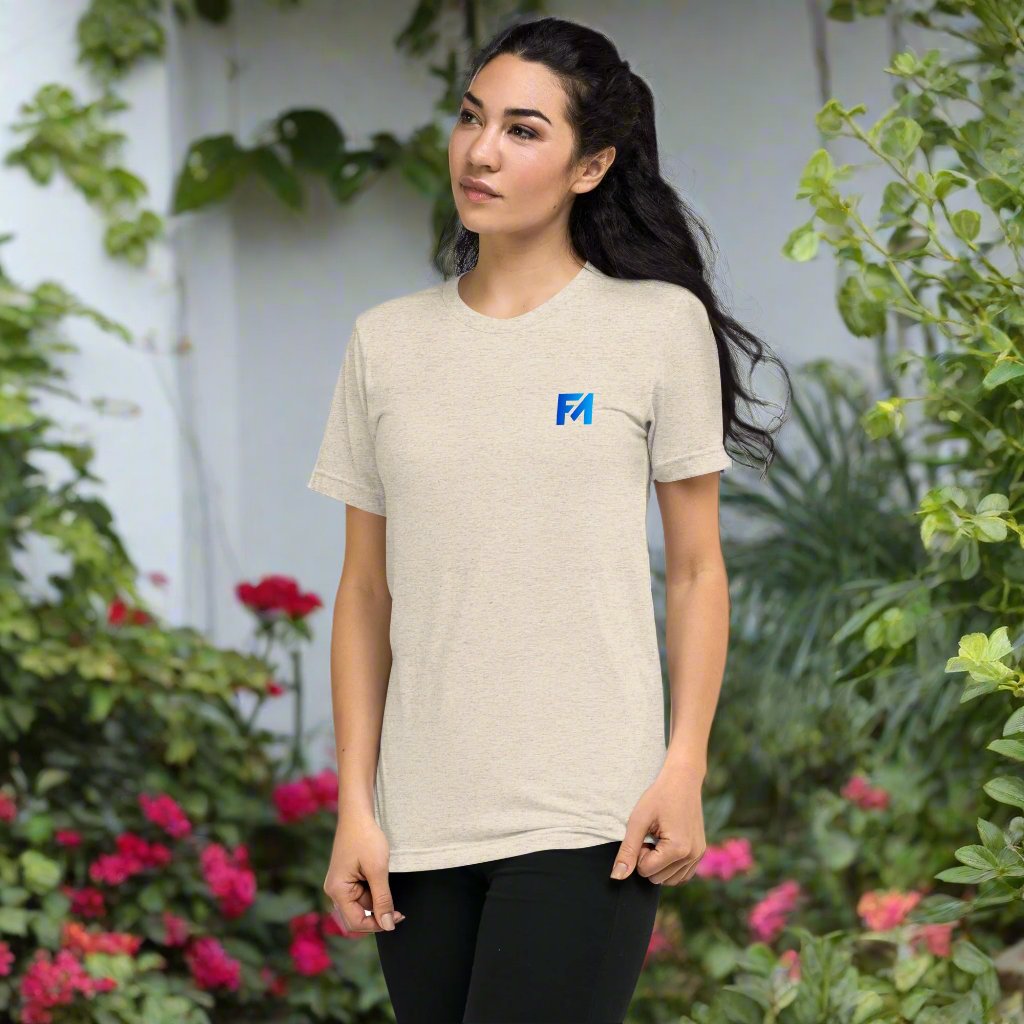 Faith-Mark: Women's Triblend T-Shirt in Beige - Faith-Mark