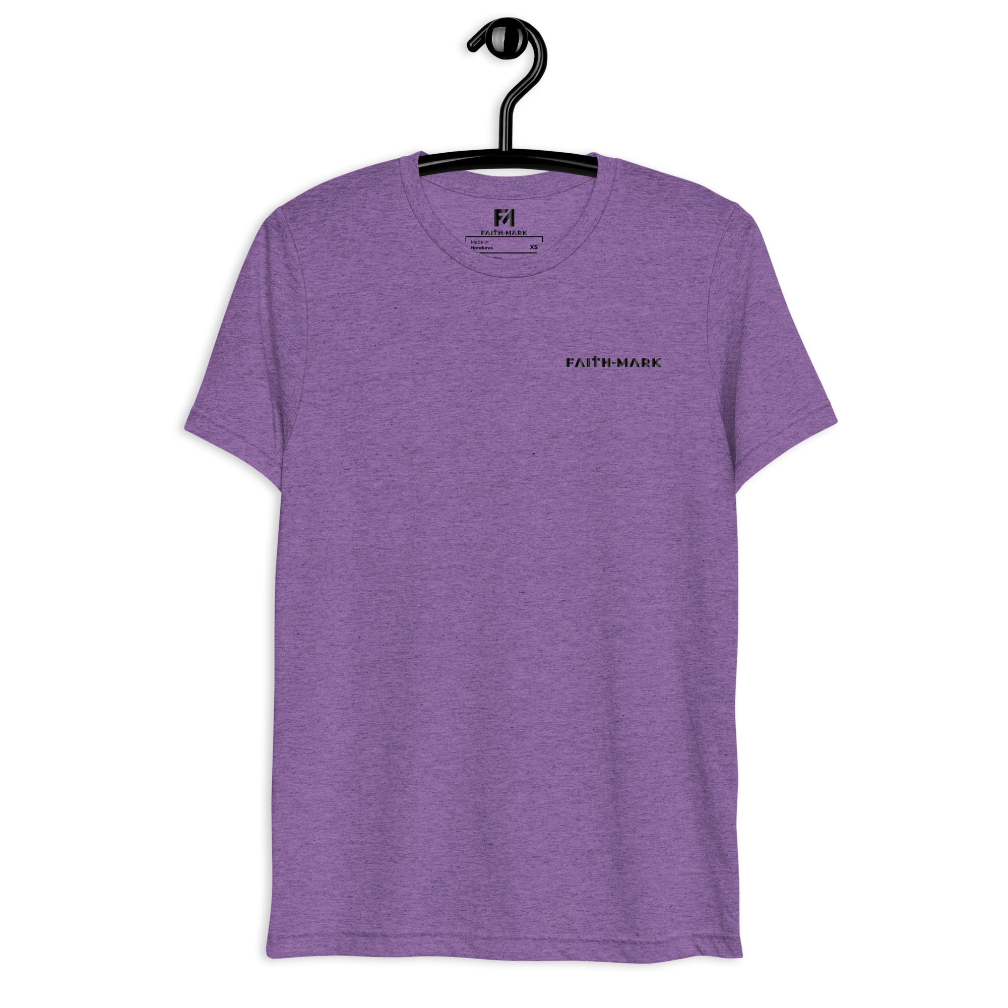 Pray More Worry Less: Women's Triblend T-Shirt in Purple - Faith-Mark