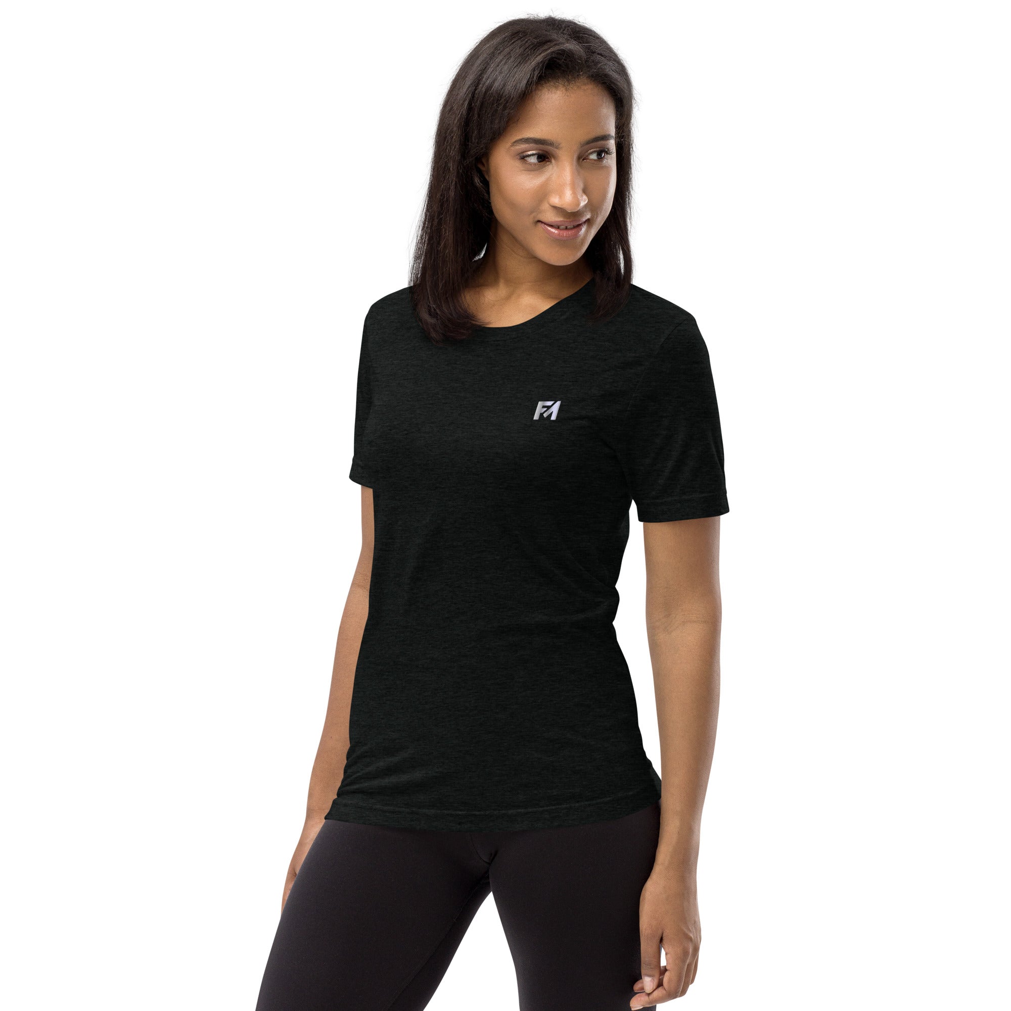 FaithMark Vertical: Women's Triblend T-Shirt in Black - Faith-Mark