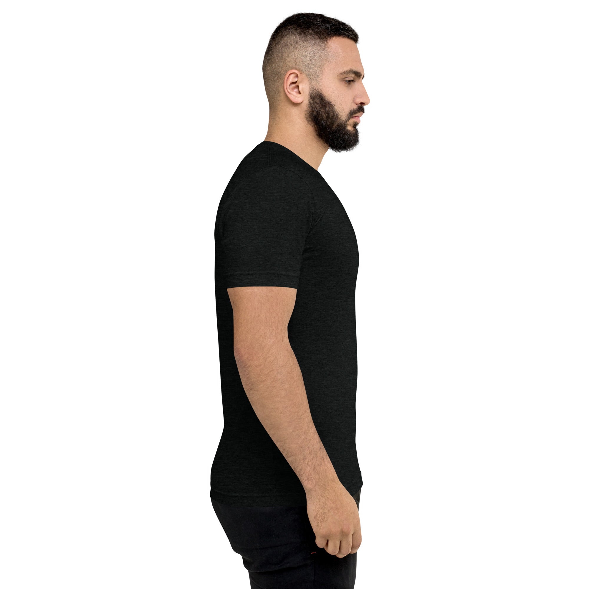 FaithMark Vertical: Men's Triblend T-Shirt in Black - Faith-Mark