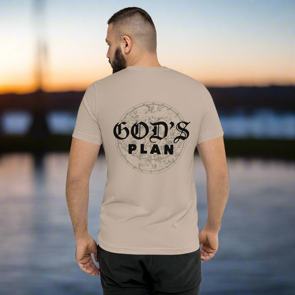 God's Plan: Men’s Triblend T-Shirt - Faith-Mark