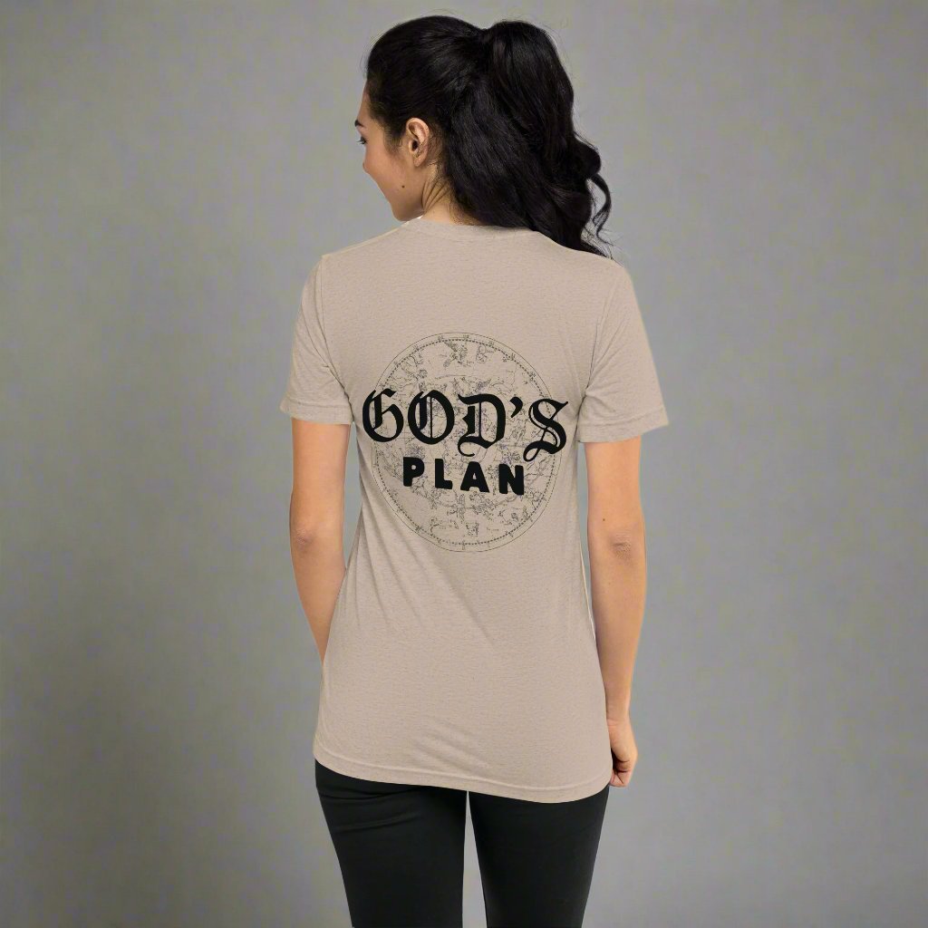 God's Plan: Women’s Triblend T-Shirt - Faith-Mark