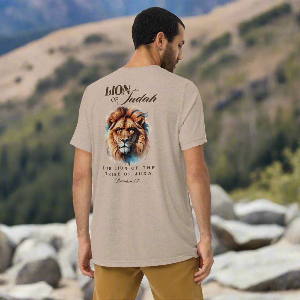 Lion of Judah: Men’s Triblend T-Shirt - Faith-Mark