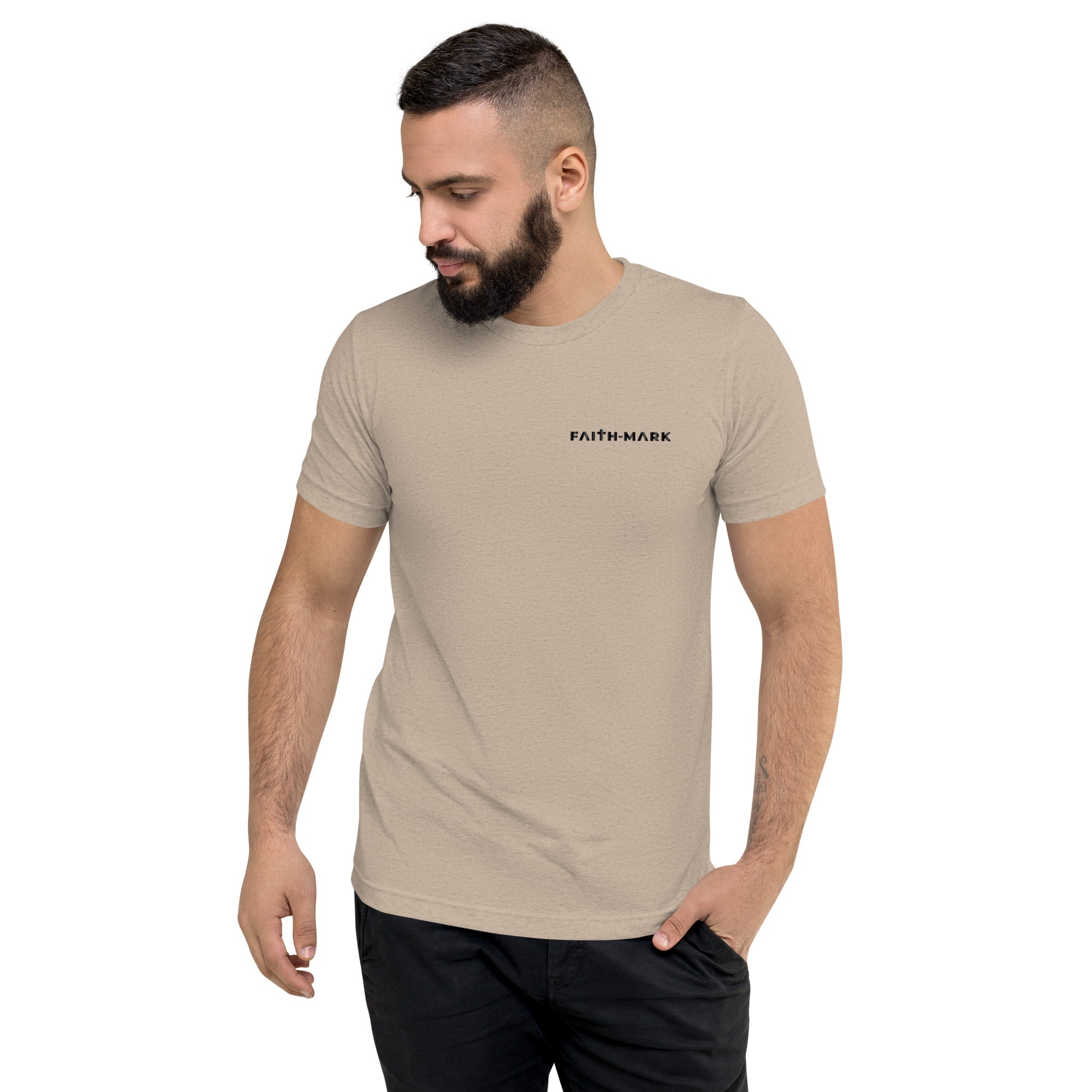 God's Plan: Men’s Triblend T-Shirt - Faith-Mark