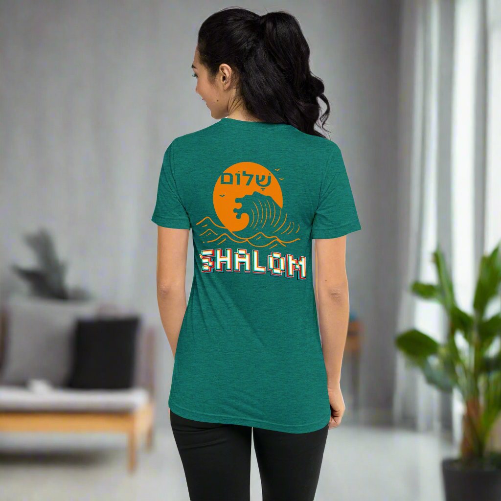 Shalom Waves: Women's TriBlend T-Shirt - Faith-Mark