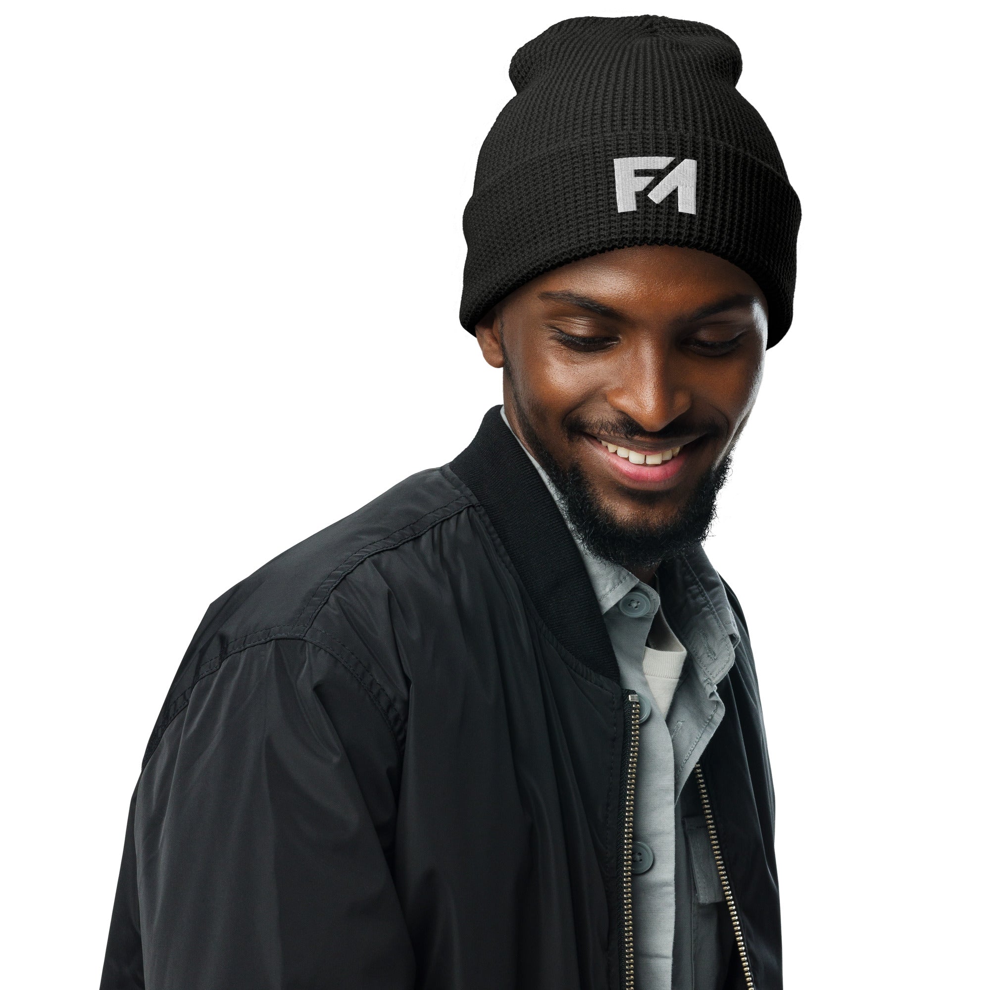 Faith-Mark: Men's Waffle Beanie - Faith-Mark