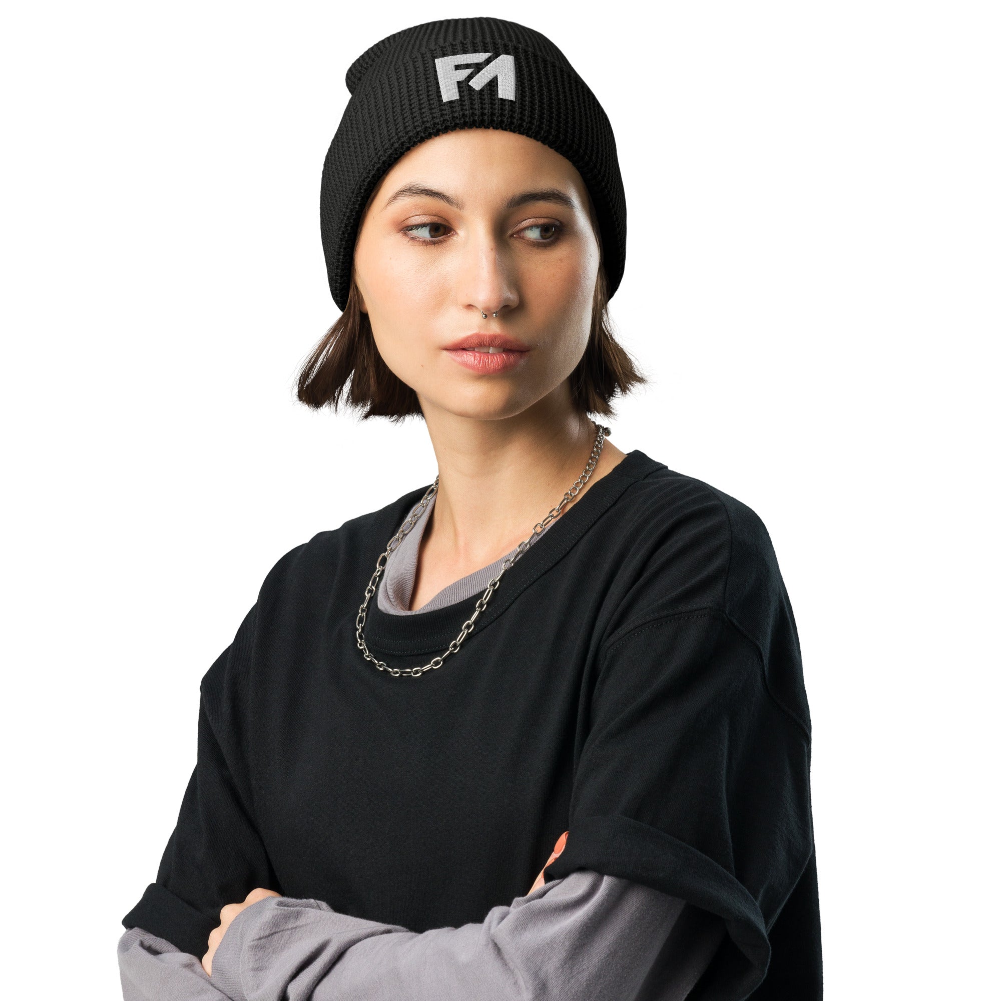 Faith-Mark: Women's Waffle Beanie - Faith-Mark