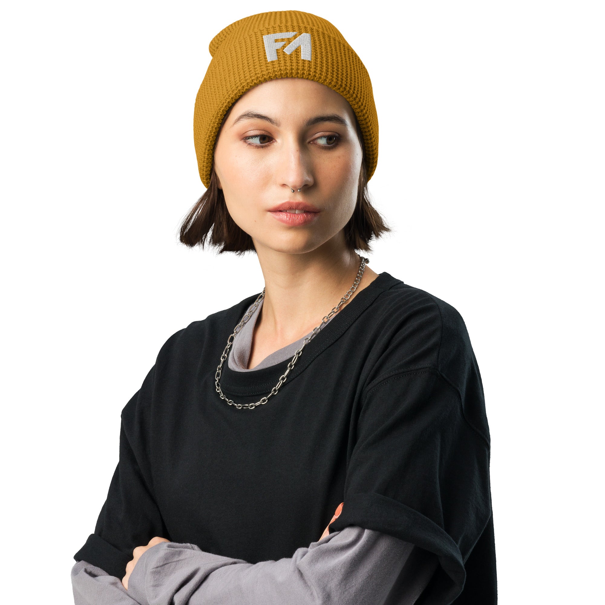 Faith-Mark: Women's Waffle Beanie - Faith-Mark