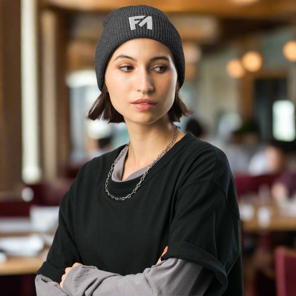 Faith-Mark: Women's Waffle Beanie - Faith-Mark