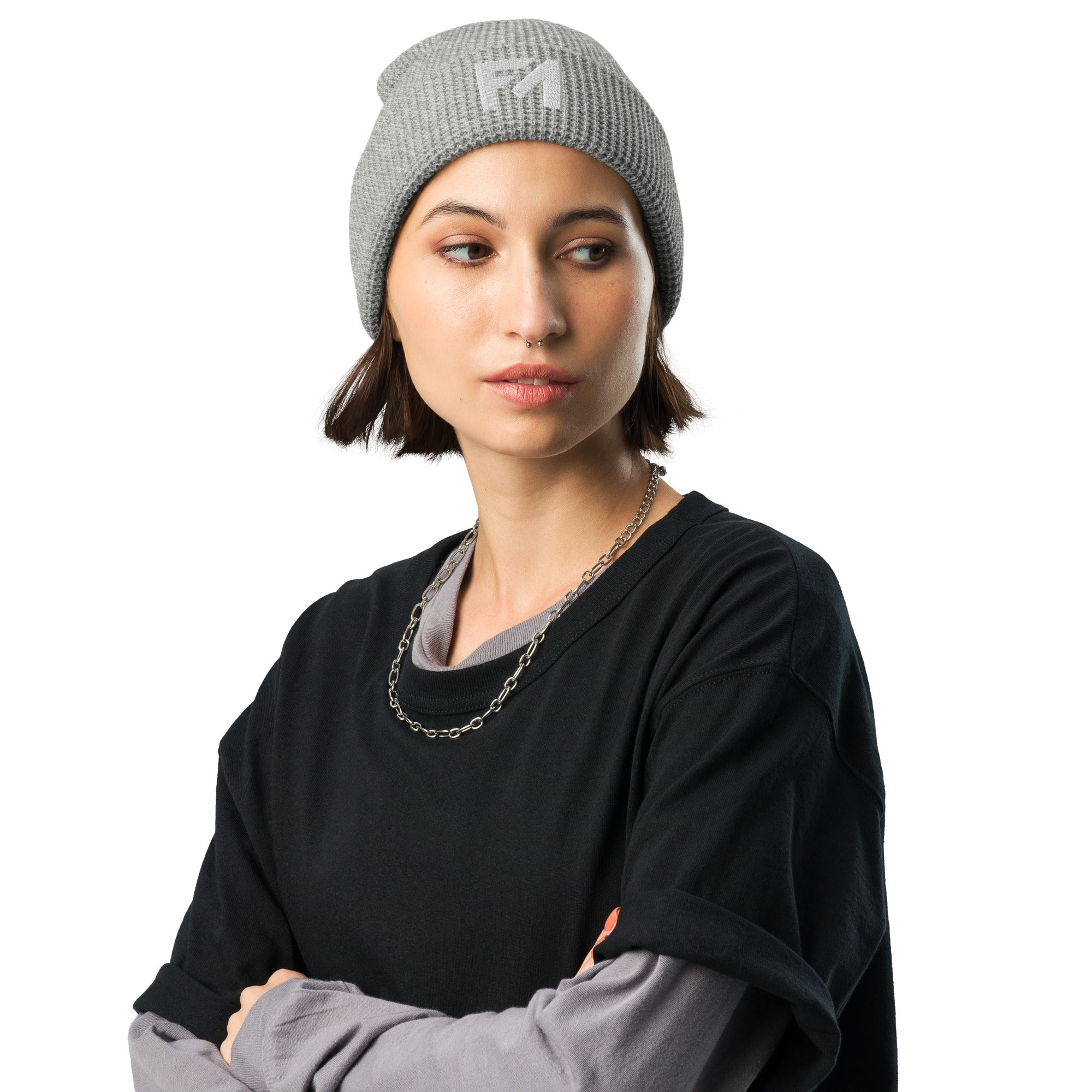 Faith-Mark: Women's Waffle Beanie - Faith-Mark