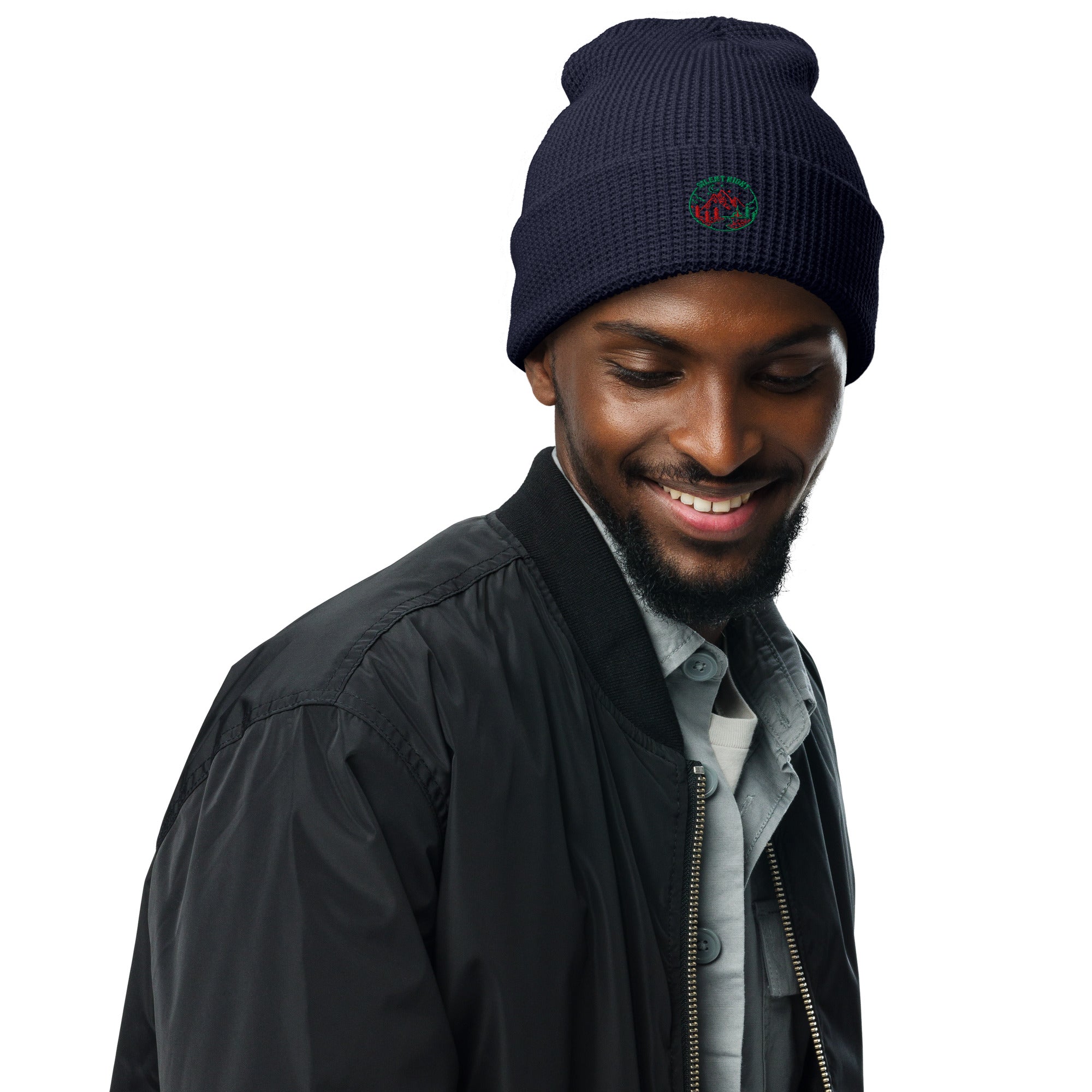 Silent Night: Men’s Waffle Beanie - Faith-Mark